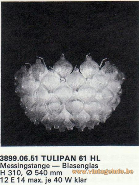 Kalmar Franken KG Tulipan 61 HL Chandelier