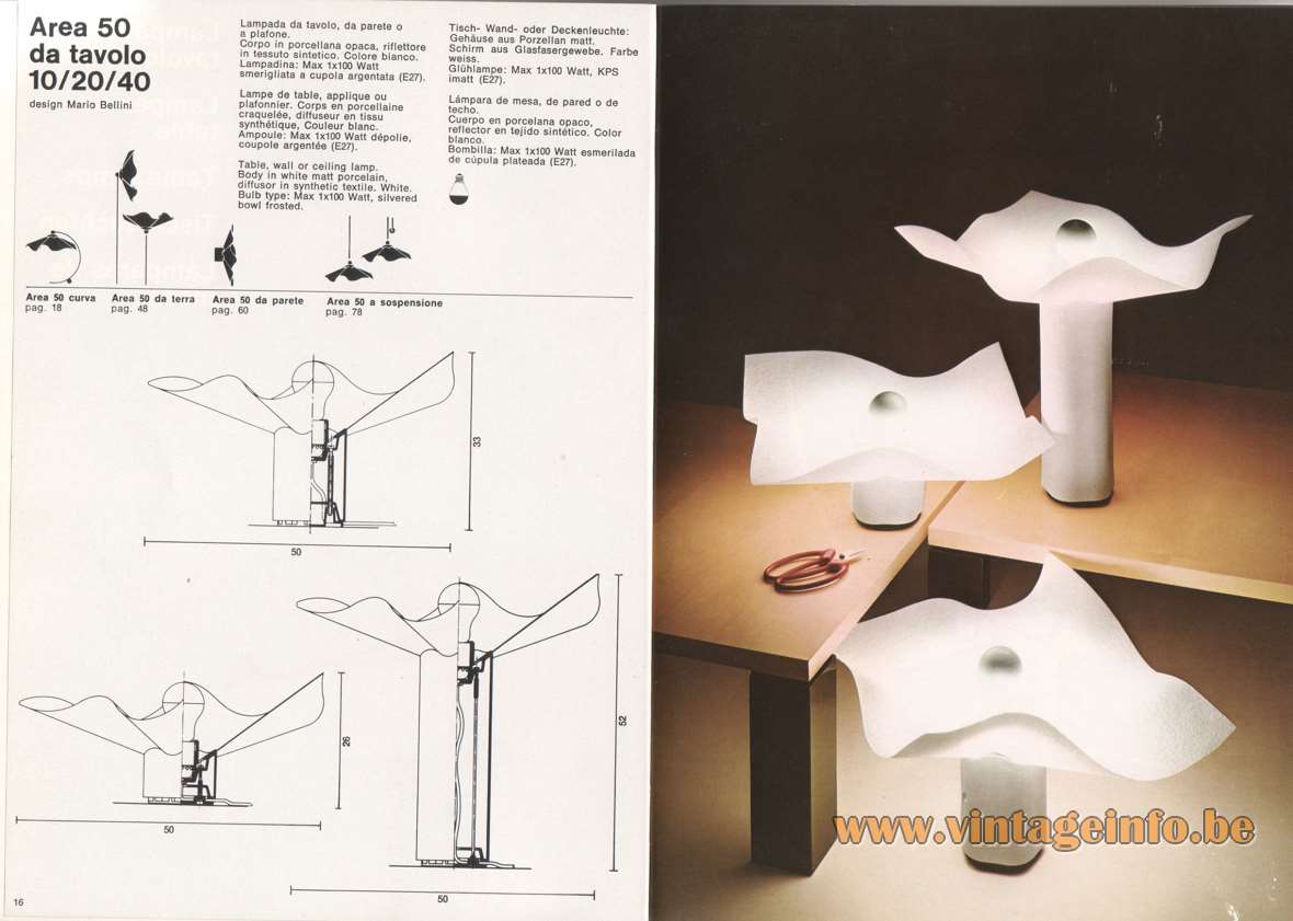 Kænguru Påvirke Destruktiv Artemide Catalogue 1976 –Vintageinfo – All About Vintage Lighting