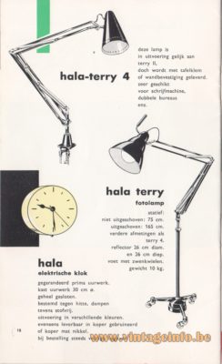 Hala Licht Catalogus 1959