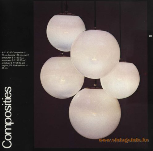 Raak Chandelier - Pendant Lights 'Composities' B-1130.00 (compositions)
