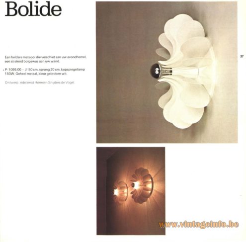 Raak 'Bolide' Wall Light - P-1095
