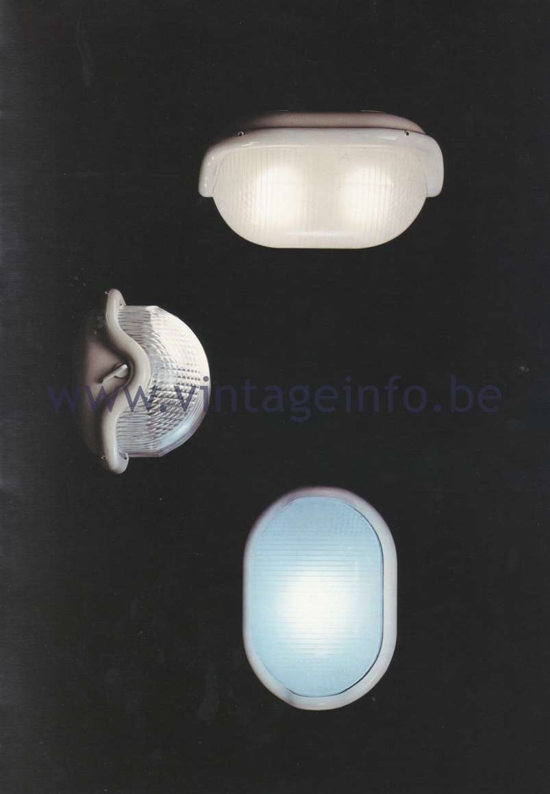 Flos Catalogue 1980 – Noce 2/3/4/5 lamps, design Achille Castiglioni