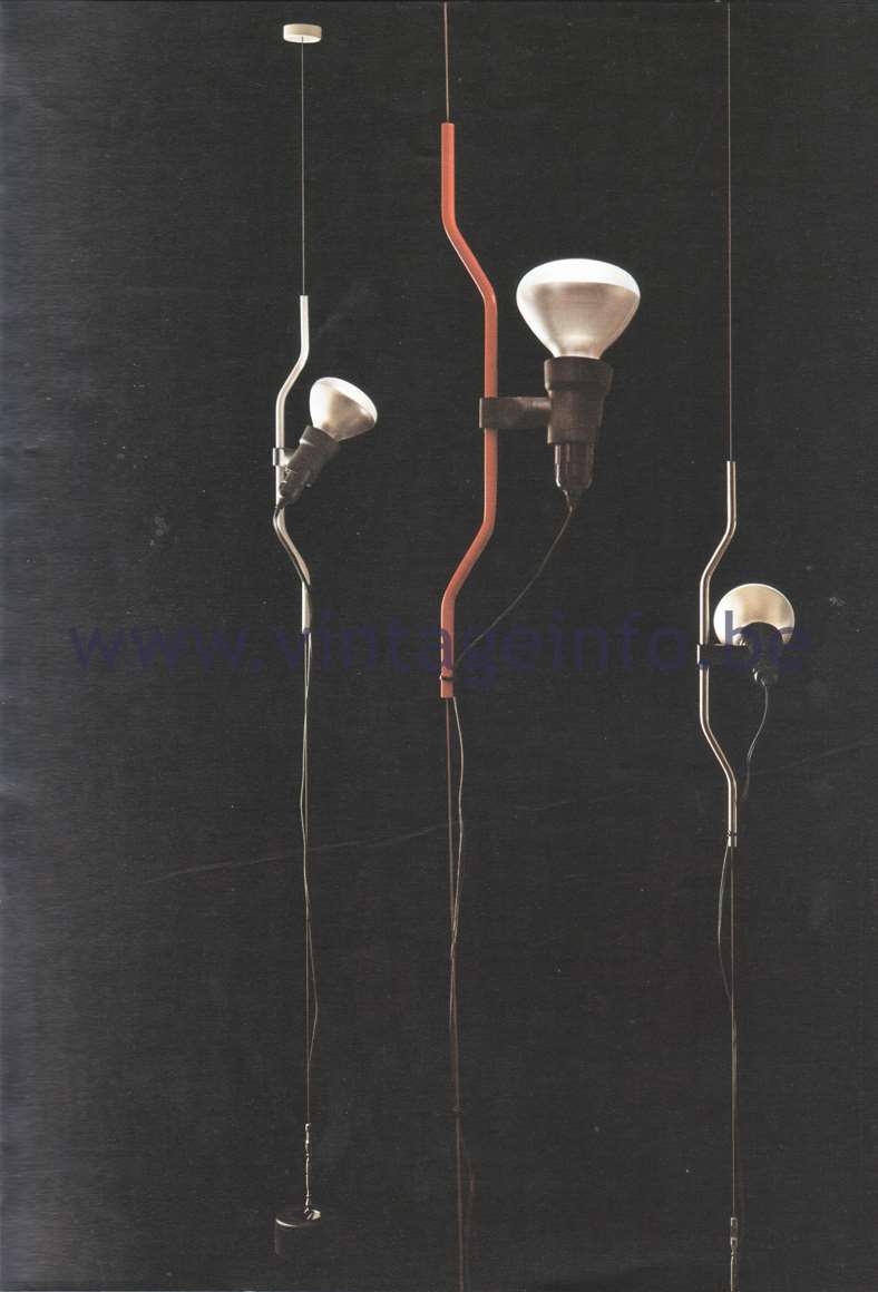 Flos Catalogue 1980 - Parentesi lamp, design Achille Castiglloni & Pio Manzu