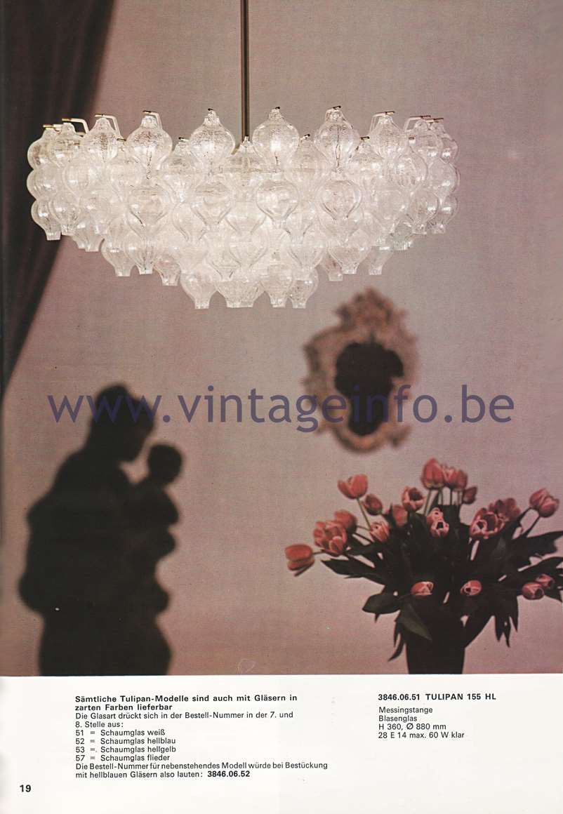 Kalmar Franken KG Catalogue 1974 - Wiener leuchten aus hand gearbeitetem glas – Viennese lamps made of handmade glass