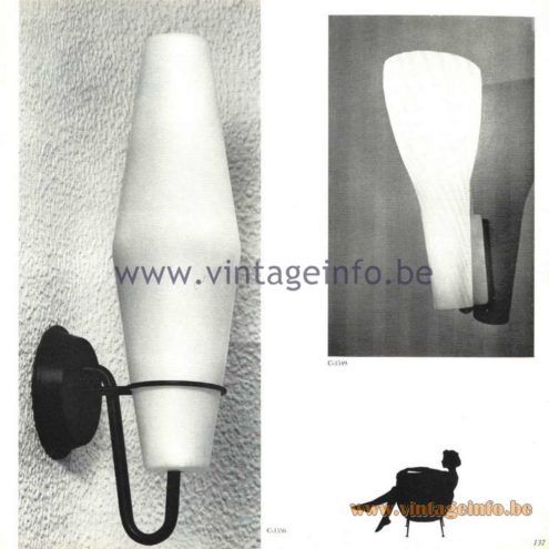 Raak Catalogue 5, 1962 – Raak Wall Lamps C-1556, C-1549