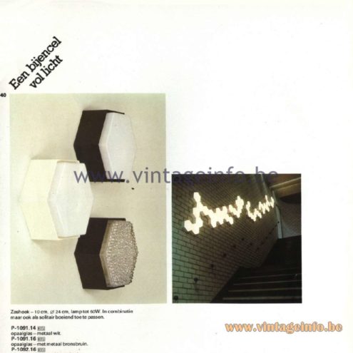 Raak Catalogue 11, 1978 - Zeshoek, een bijencel vol licht