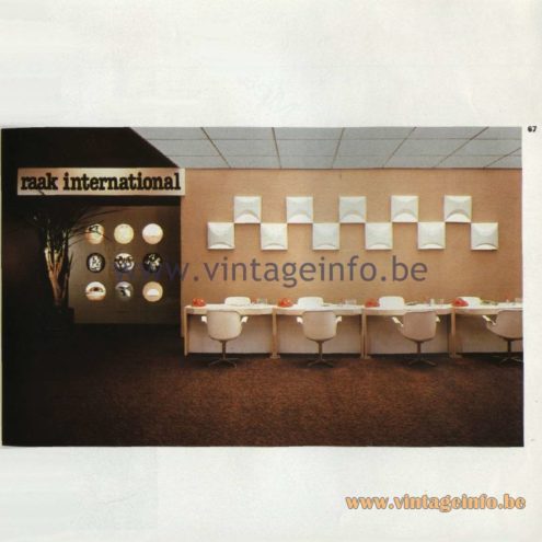 Raak Catalogue 11, 1978. Lichtichels (light tiles) Wall and Ceiling Lamp