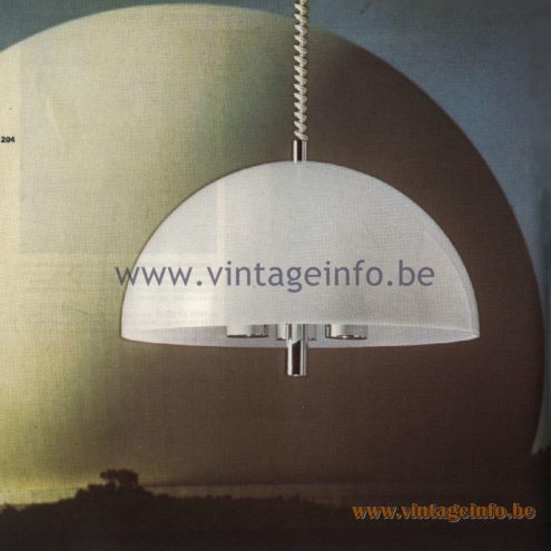 Raak Catalogue 11, 1978 - El Duomo Pendant Lamp