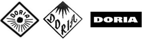 Doria logo's over the years