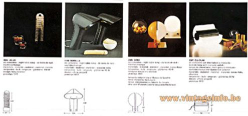 Harvey Guzzini Sorella Desk Lamp - Catalogue 1972