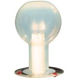 Renato Toso Nefele table lamp milky Murano glass globe lampshade Leucos Italy 1960s 1970s vintage design