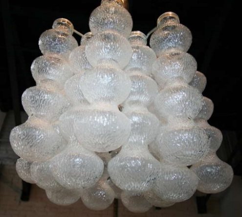Bubble Seguso Glass Chandelier