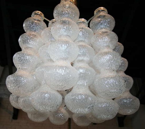 Bubble glass Seguso Chandelier