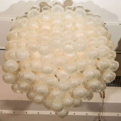 Layered Glass Strand Chandelier