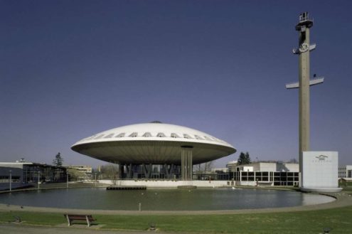 The Evoluon Building, Eindhoven, The Netherlands, designed by Louis Kalff