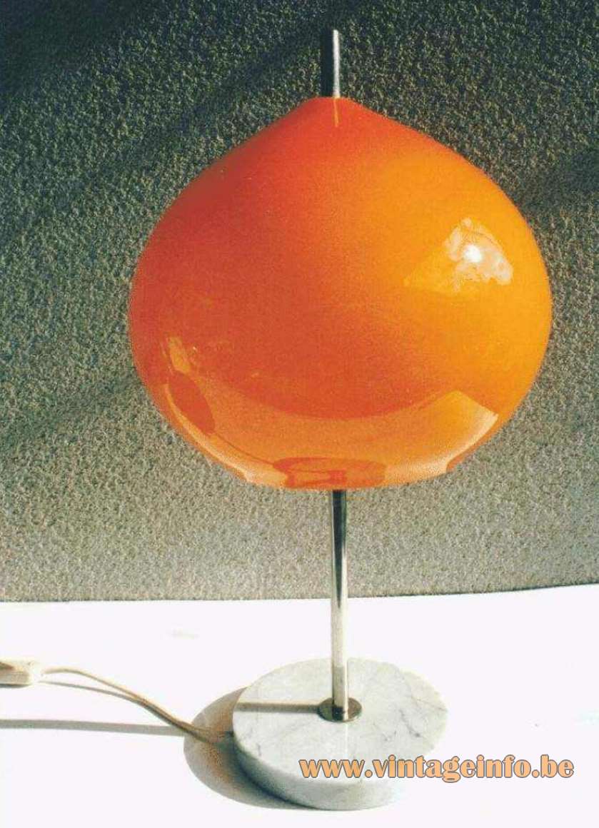 Vistosi Onion Table Lamp - Marble base - Design: Allesandro Pianon - 1950s, 1960s - MCM - Mid-Century Design