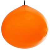 Vistosi orange Onion pendant lamp Murano glass globe tulip bulb design: Allesandro Pianon 1950s 1960s vintage
