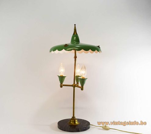 1950s Italian Parasol Table Lamp 10