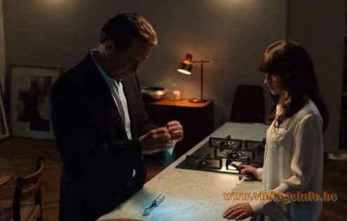 Fog & Morup Lento desk lamp used as a prop in the 2016 film Inferno with Tom Hanks & Felicity Jones - Lamps in the movies