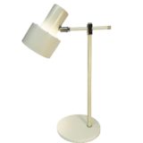Fog & Mørup Lento desk lamp in white metal and chrome design: Jo Hammerborg 1960s Denmark