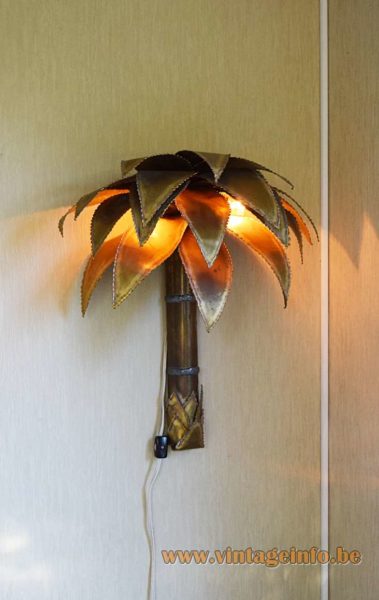 Maison Jansen Palm Tree Wall Lamp 7