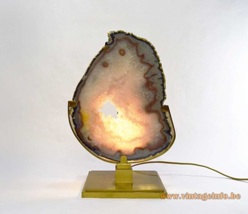 Agate Geode Slice Table Lamp 1
