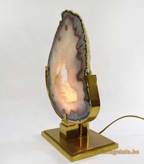 Agate Geode Slice Table Lamp 3