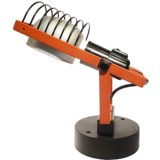 Artemide Sintesi Faretto table lamp design: Ernesto Gismondi orange & black metal grid lampshade 1970s 1980s Italy