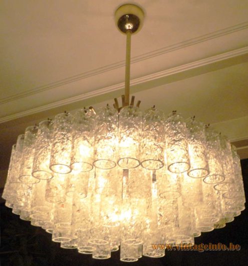 Doria Glass Tubes Chandelier 2