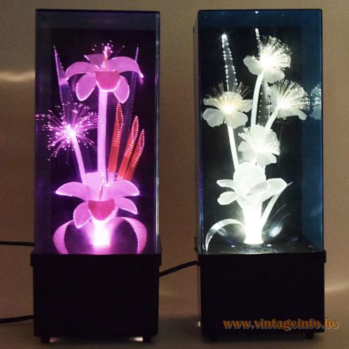 Fiberglass Flower Kitsch Table Lamps 1