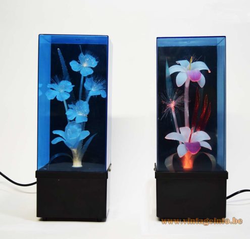 Fiberglass Flower Kitsch Table Lamps 12