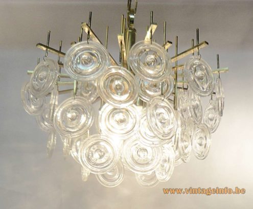 Gaetano Sciolari Disc Chandelier 1