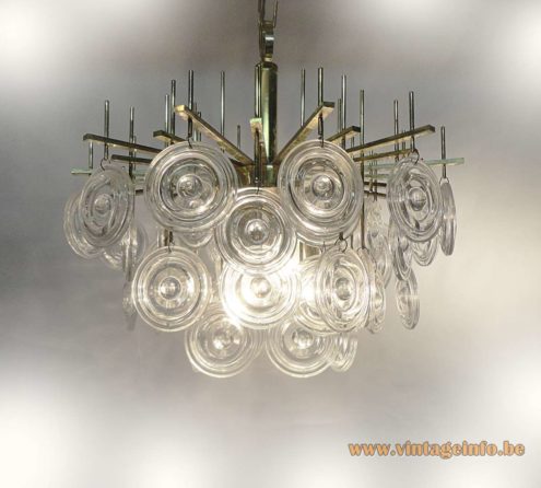 Gaetano Sciolari Disc Chandelier 5