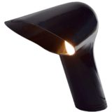 Harvey Guzzini Sorella desk lamp black ABS plastic design: Studio 6G E14 socket 1970s vintage
