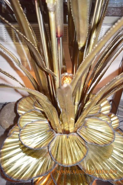 Maison Jansen Cattail and Water Lilies Floor Lamp 2