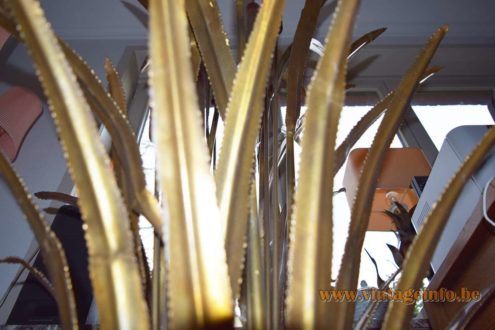 Maison Jansen Cattail and Water Lilies Floor Lamp 6