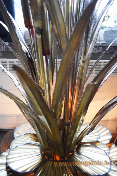 Maison Jansen Cattail and Water Lilies Floor Lamp 7