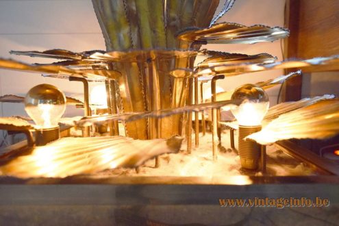 Maison Jansen Cattail and Water Lilies Floor Lamp 9