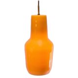 Massimo Vignelli Venini pendant lamp elongated design hand-blown orange Murano glass 1950s 1960s Italy