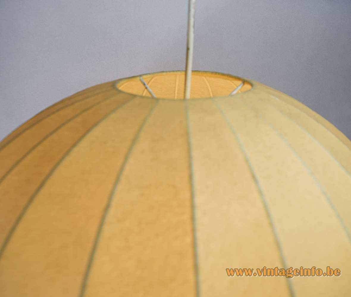 Raak Chrysaline pendant lamp big Cocoon plastic globe model B-1057 1950s 1960s vintage light MCM