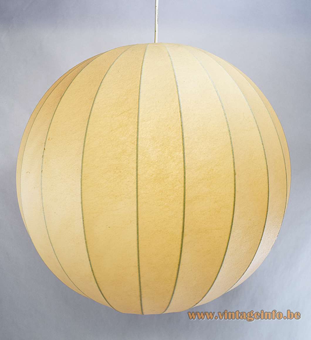 Raak Chrysaline pendant lamp big Cocoon plastic globe model B-1057 1950s 1960s vintage light MCM