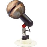 Roger Tallon ERCO Spots Micro 1975 industrial design black red plastic gauze aluminium globe rail 1970s
