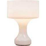 Vistosi Sebenica table lamp 1965 design: Enrico Capuzzo chrome base opal Murano glass 1960s 1970s