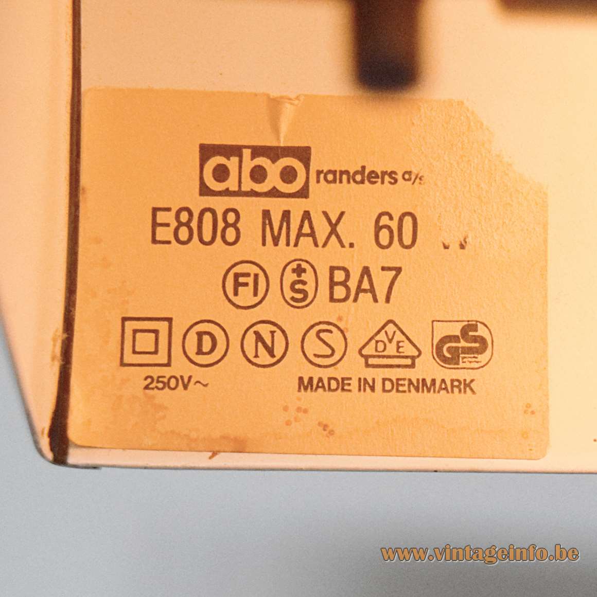 Abo Randers Metal Floor Lamp round base brass folded rod half round lampshade IKEA 1970s MCM