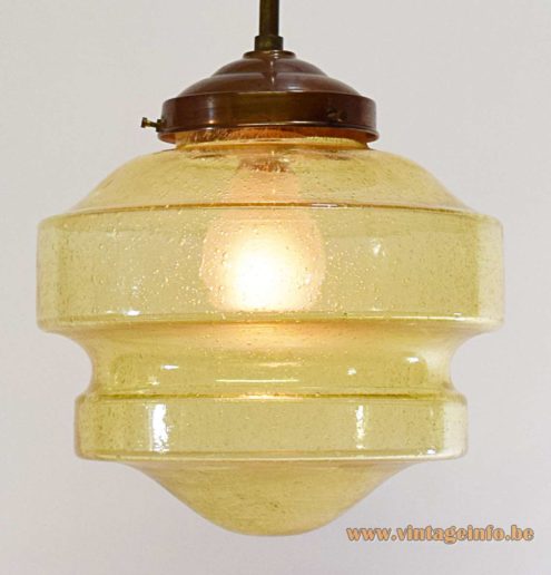Amber Bubble Glass Pendant Light 3