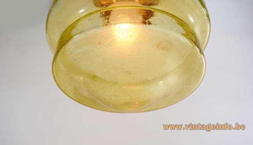 Amber Bubble Glass Pendant Light 5
