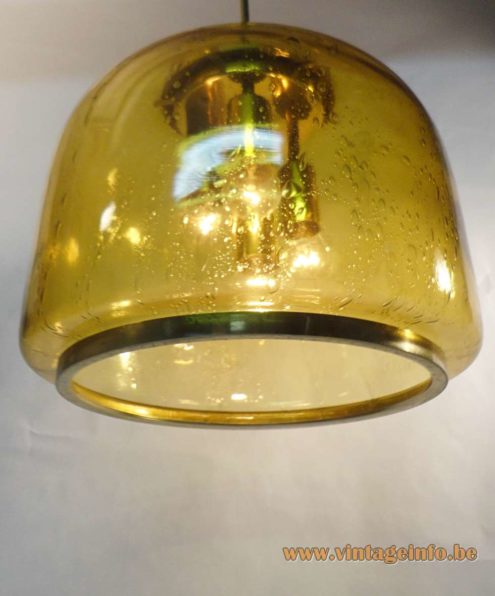 Doria Amber Glass Pendant Light 4