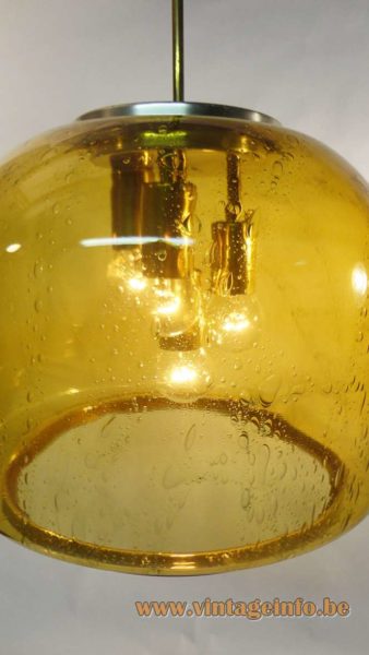 Doria Amber Glass Pendant Light 5