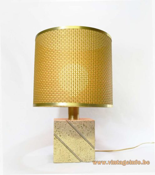 Fratelli Mannelli Travertine Table Lamp 2