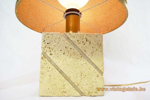 Fratelli Mannelli Travertine Table Lamp 3